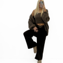 pantalone in velluto con costina velvet